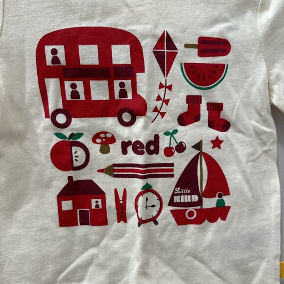 NWT Little Bird by Jools Oliver Red Color Short Sleeve Shirt - Picture 3 of 7